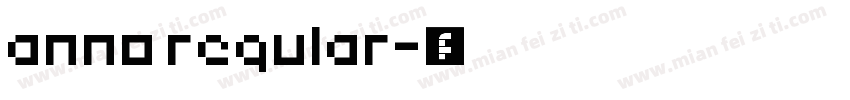 anno regular字体转换